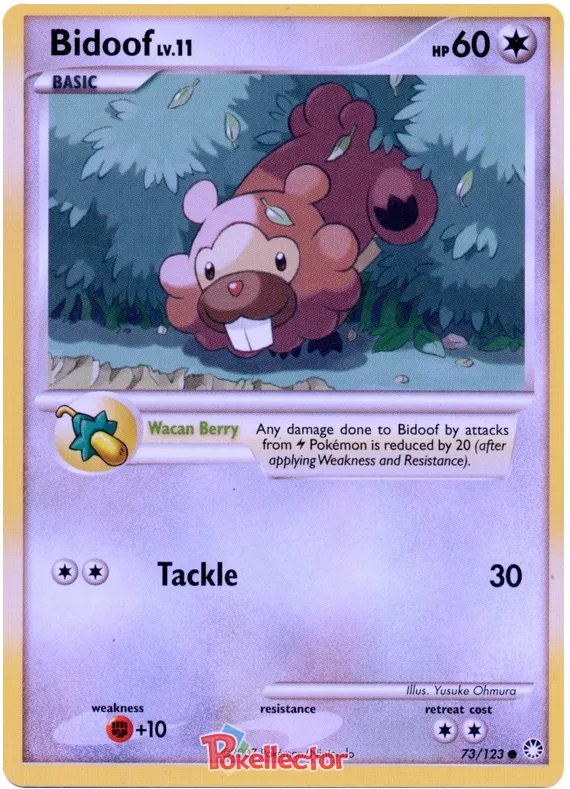 Bidoof - Mysterious Treasures #73