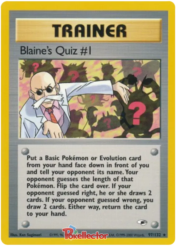 Blaine's Quiz #1 - Gym Heroes #97