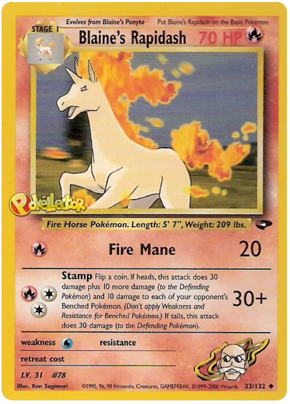 Blaine's Rapidash - Gym Challenge #33