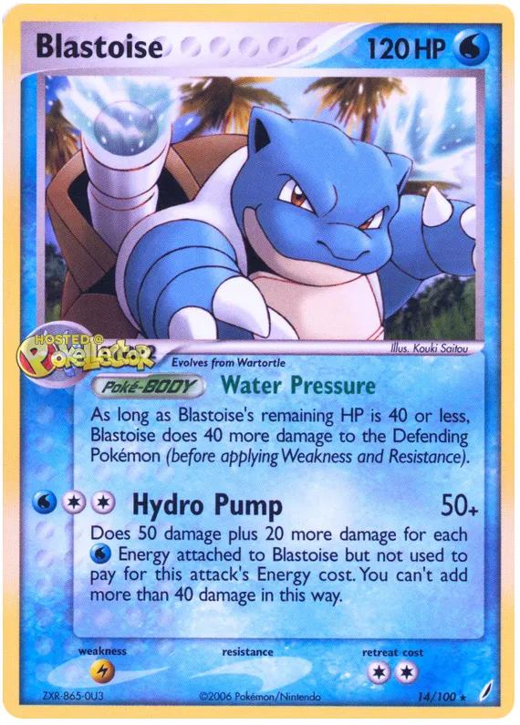 Blastoise - EX Crystal Guardians #14