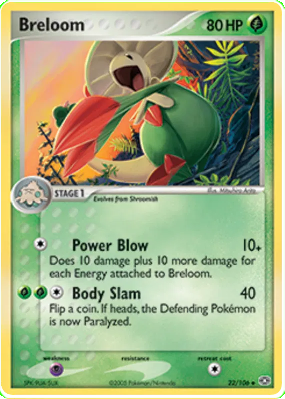 Breloom - EX Emerald #22