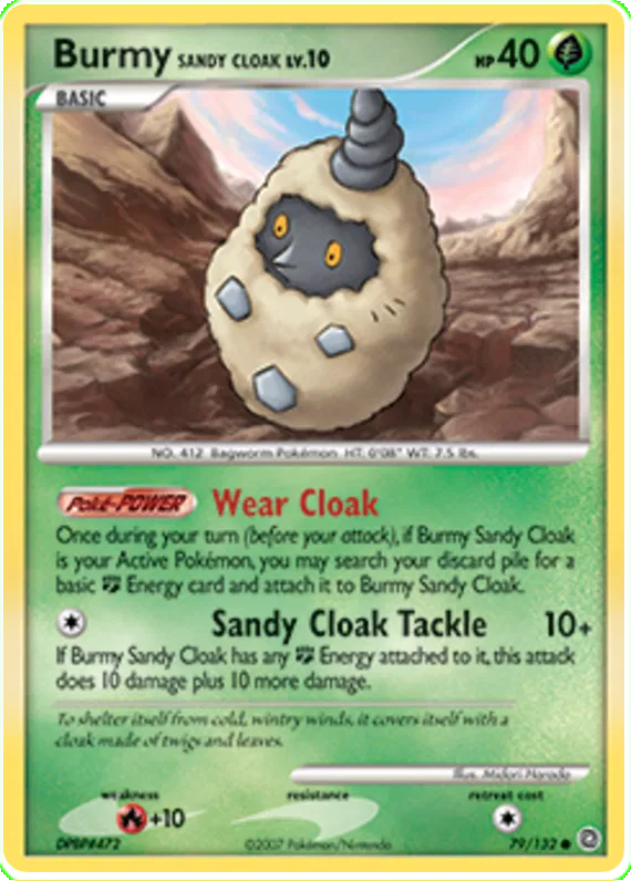 Burmy Sandy Cloak - Secret Wonders #79