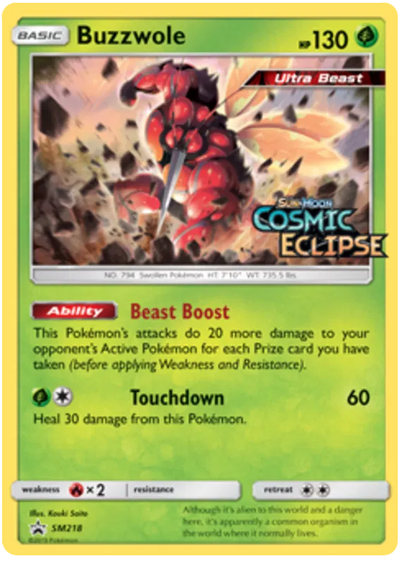 Buzzwole - Sun & Moon Promos #218