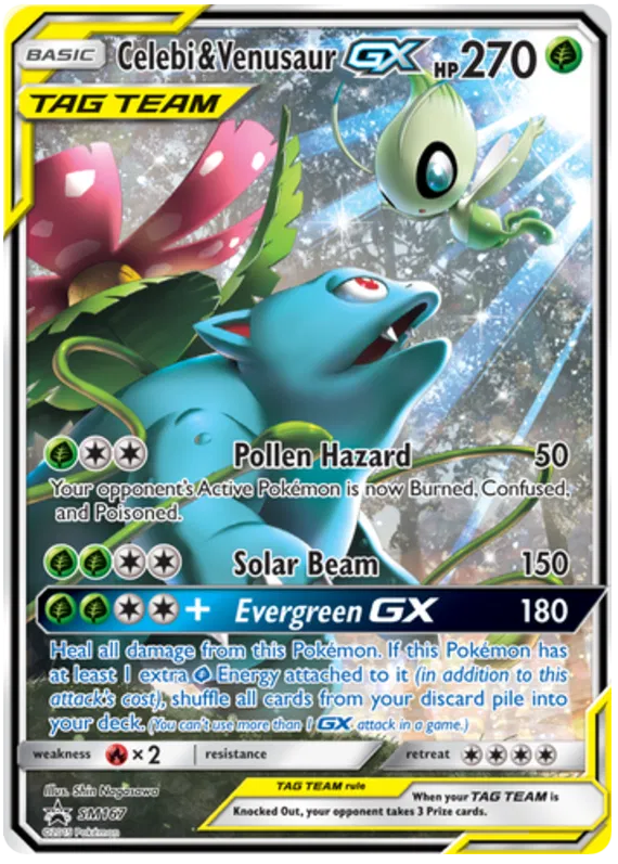 Celebi & Venusaur GX - Sun & Moon Promos #167