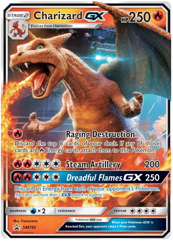 Charizard GX - Sun & Moon Promos #195