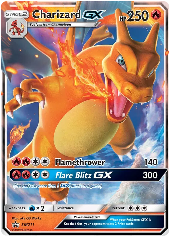 Charizard GX - Sun & Moon Promos #211