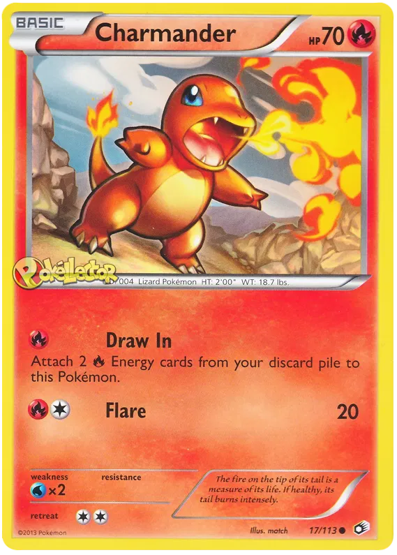 Charmander - Legendary Treasures #17