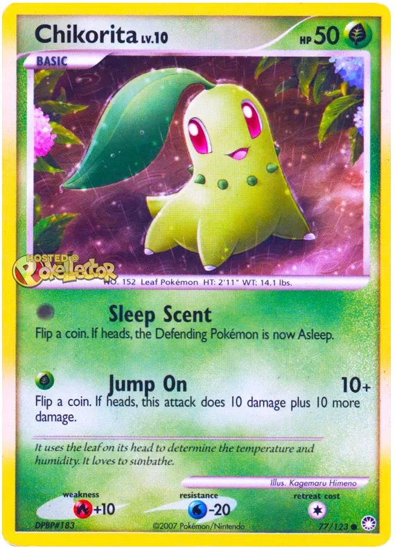 Chikorita - Mysterious Treasures #77