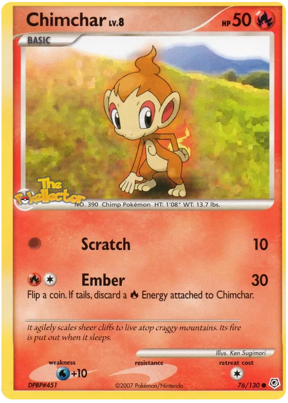 Chimchar - Diamond & Pearl #76