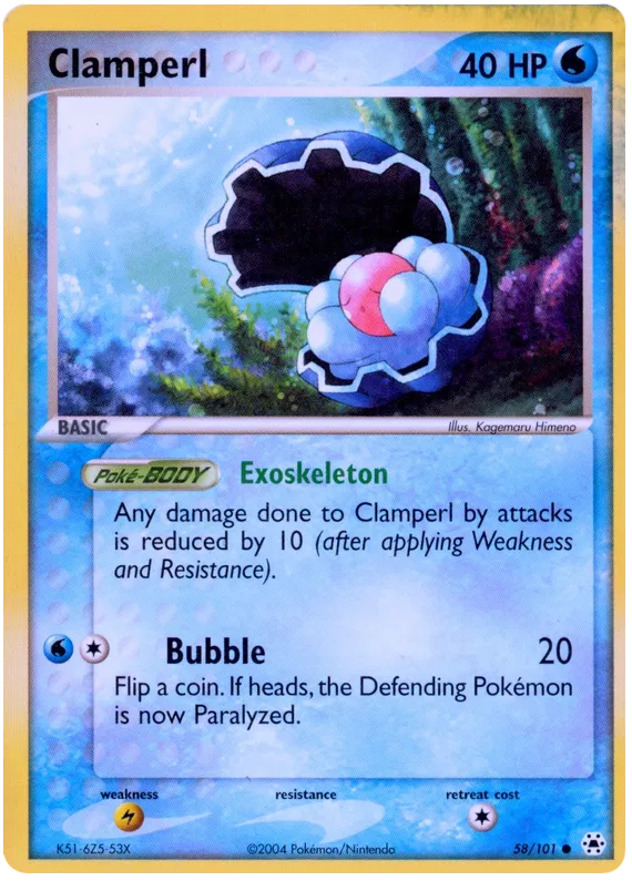 Clamperl - EX Hidden Legends #58