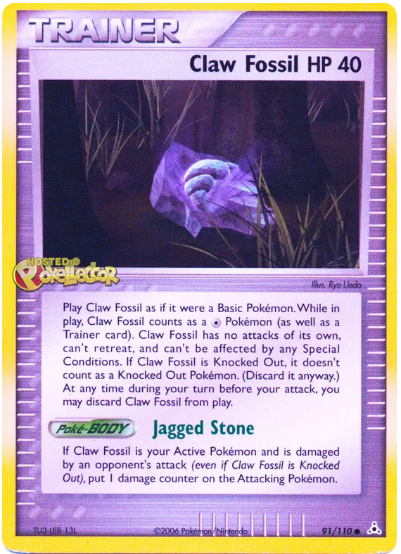 Claw Fossil - EX Holon Phantoms #91