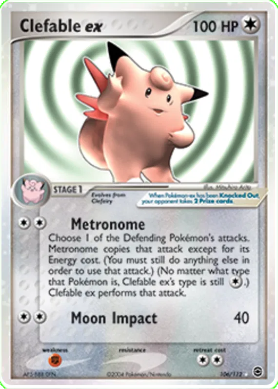 Clefable ex - EX FireRed & LeafGreen #106