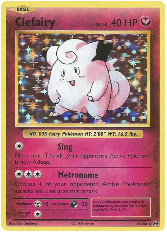 Clefairy - Evolutions #63