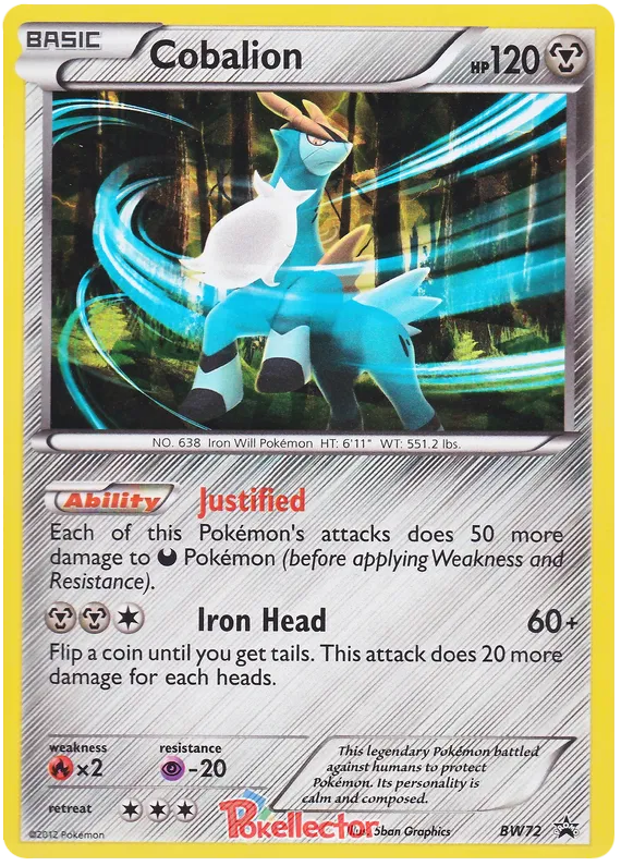 Cobalion - Black & White Promos #72