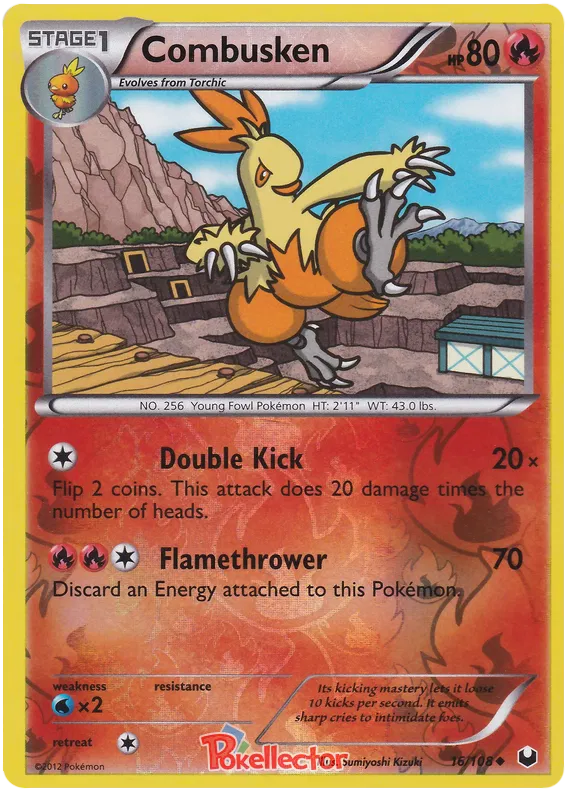 Combusken - Dark Explorers #16