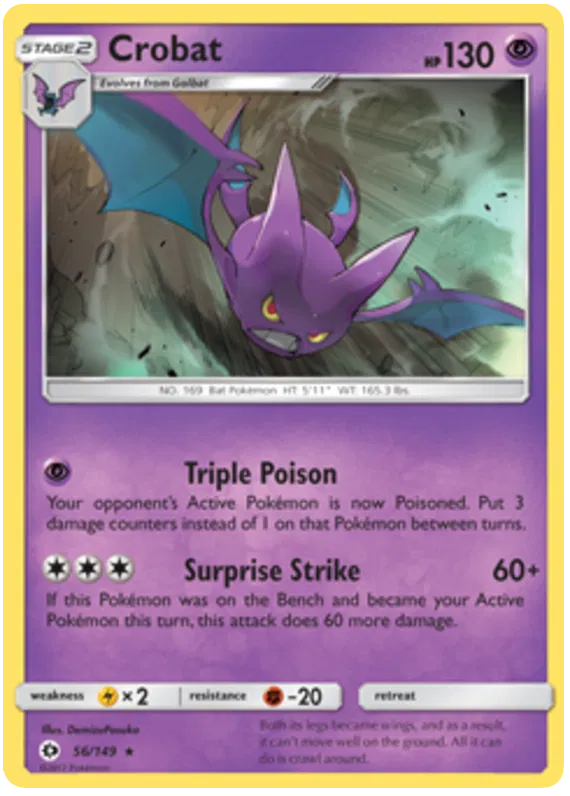 Crobat - Sun & Moon #56