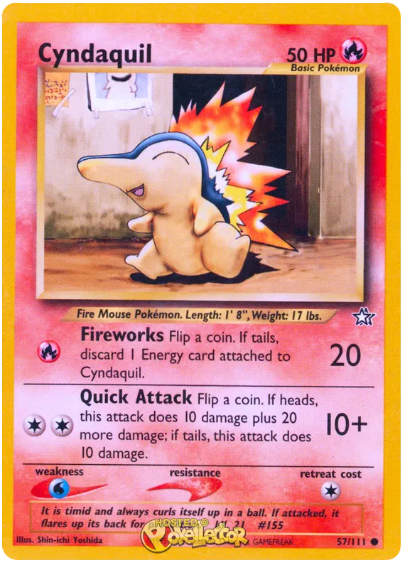 Cyndaquil lv 21 - Neo Genesis #57