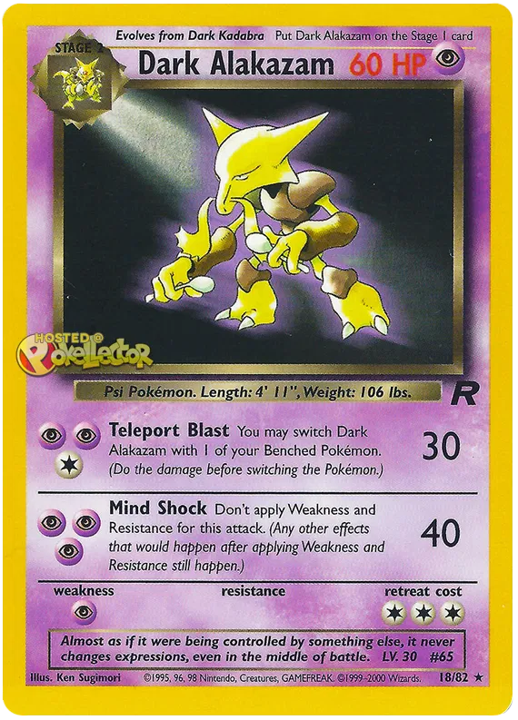 Dark Alakazam - Team Rocket #18