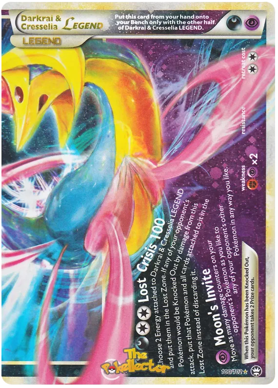 Darkrai & Cresselia LEGEND (bottom) - HS Triumphant #100