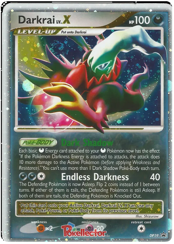 Darkrai LV.X - DP Black Star Promos #19