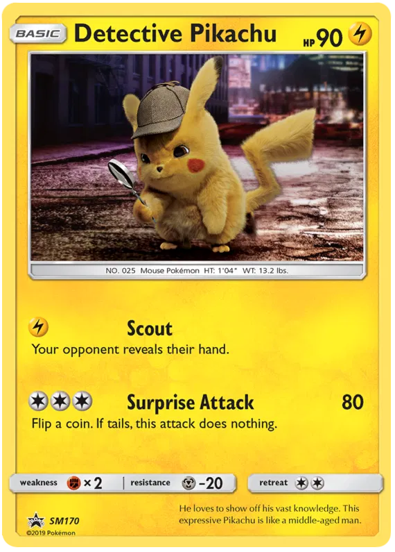 Detective Pikachu - Sun & Moon Promos #170