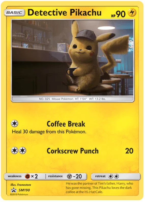 Detective Pikachu - Sun & Moon Promos #190