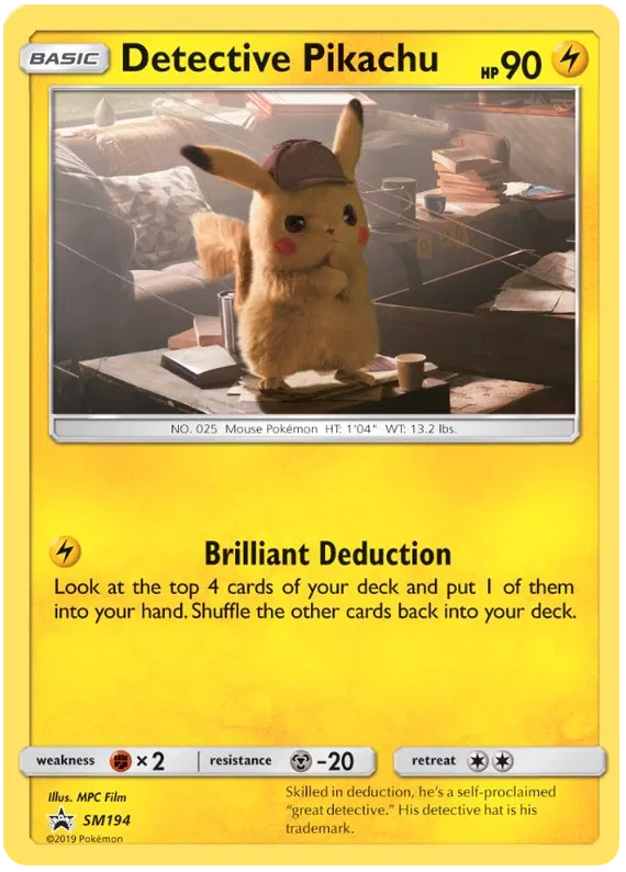 Detective Pikachu - Sun & Moon Promos #194