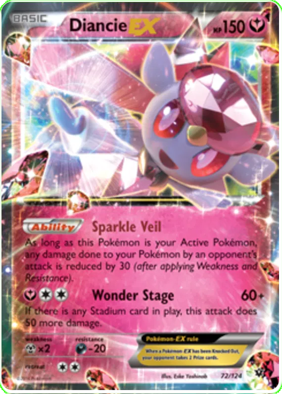 Diancie EX - Fates Collide #72