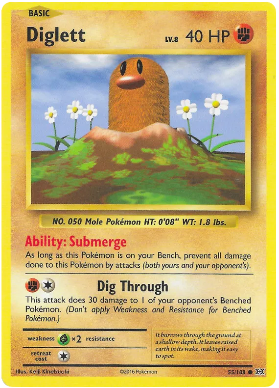 Diglett - Evolutions #55