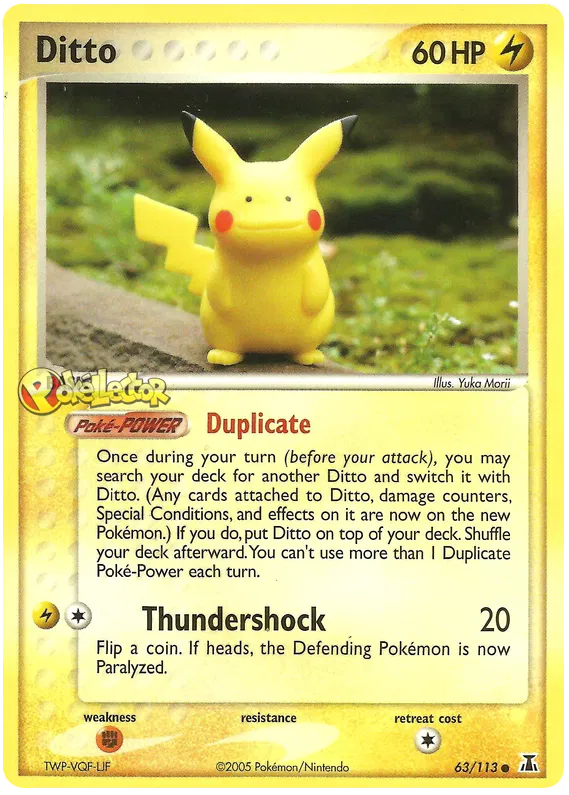 Ditto (Pikachu) - EX Delta Species #63