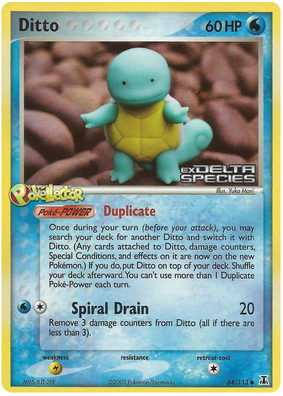 Ditto (Squirtle) - EX Delta Species #64