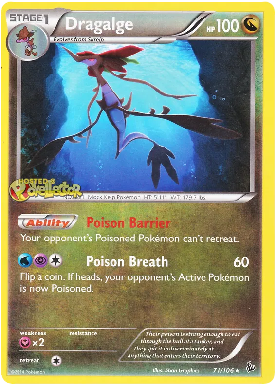 Dragalge - XY Flashfire #71