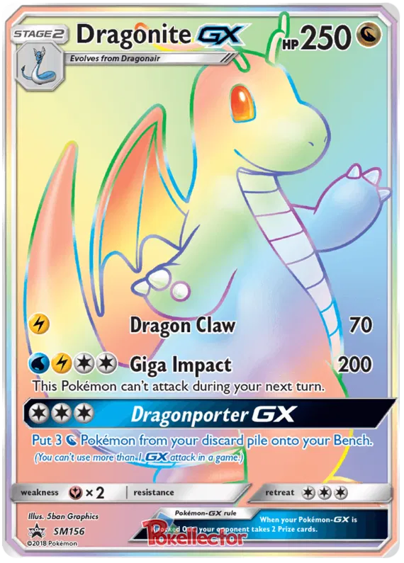 Dragonite GX - Sun & Moon Promos #156