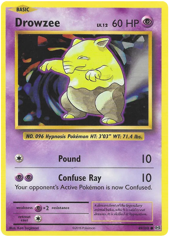 Drowzee - Evolutions #49