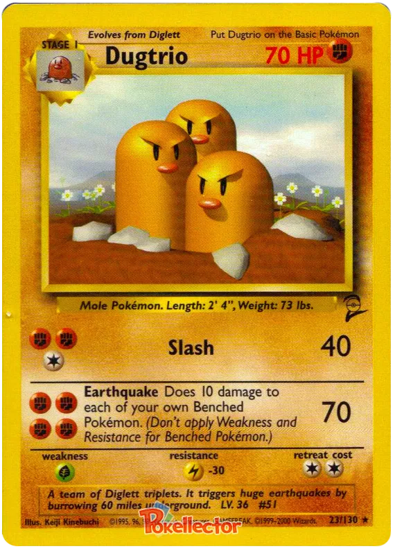 Dugtrio - Base Set 2 #23