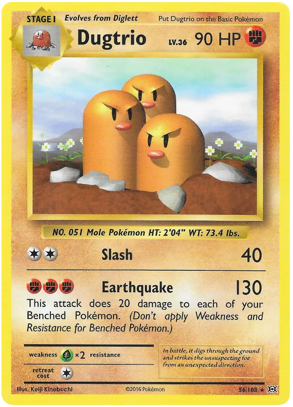 Dugtrio - Evolutions #56