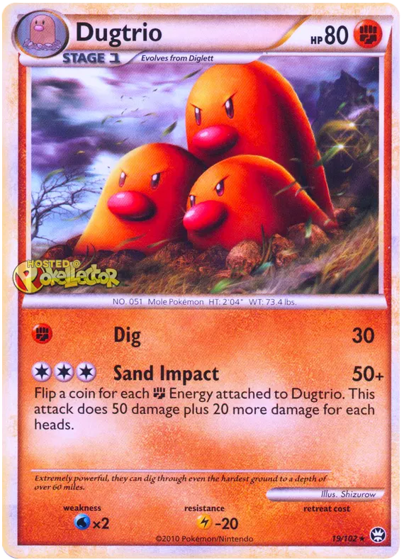 Dugtrio - HS Triumphant #19