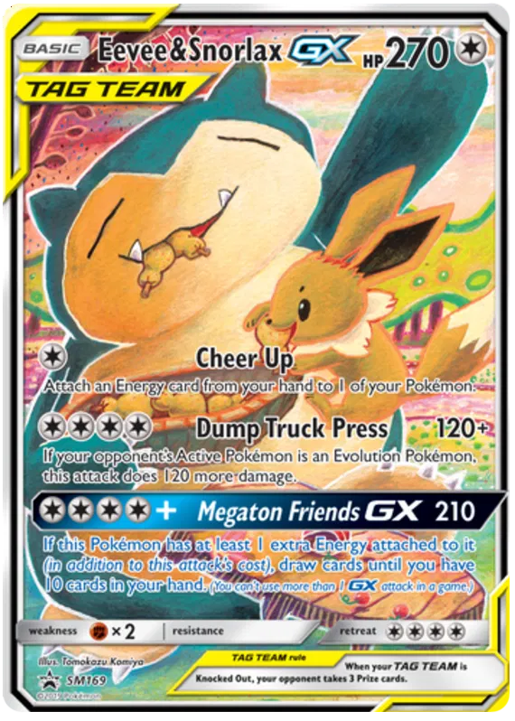 Eevee & Snorlax GX - Sun & Moon Promos #169