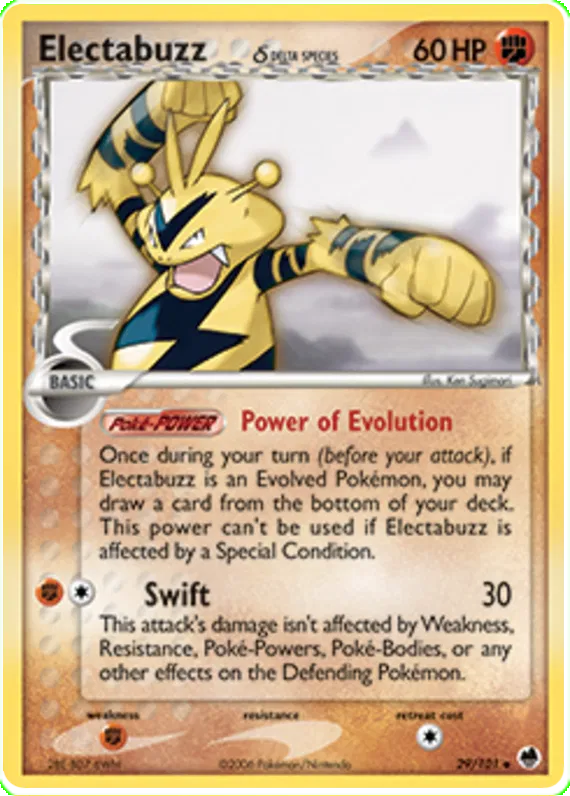 Electabuzz  (delta species) - EX Dragon Frontiers #29