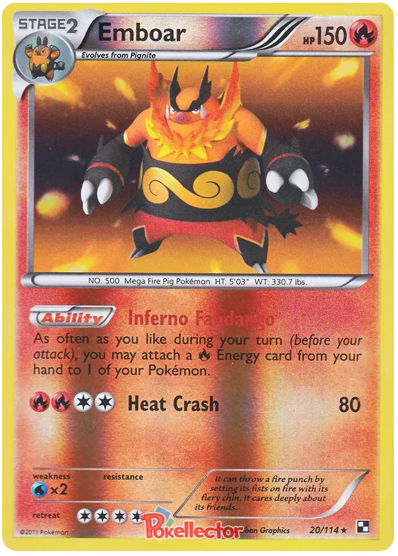 Emboar - Black & White #20