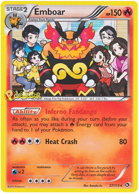 Emboar - Legendary Treasures #27