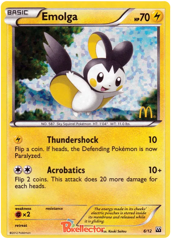 Emolga - McDonald's Collection (2012) #6