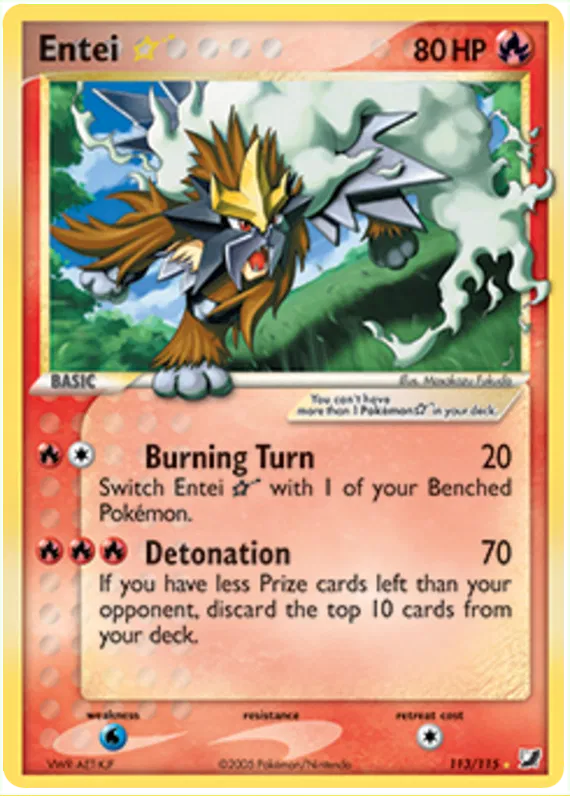 Entei * - EX Unseen Forces #113