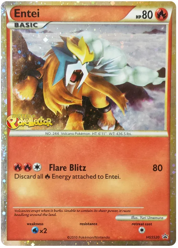 Entei - HeartGold SoulSilver Promos #20