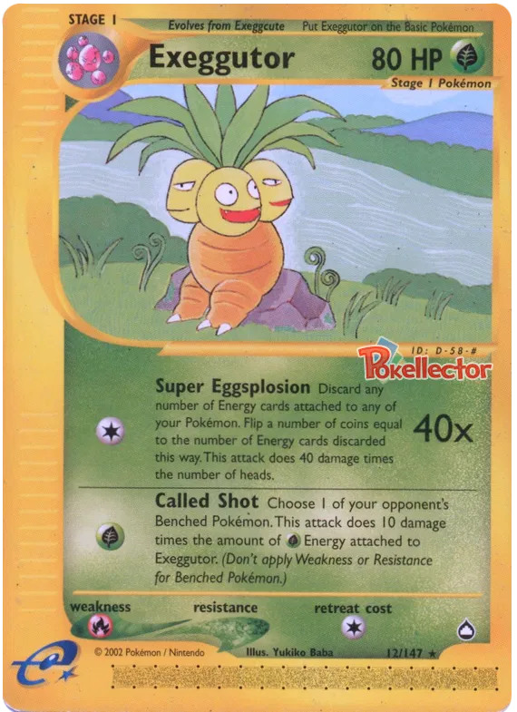 Exeggutor - Aquapolis #12