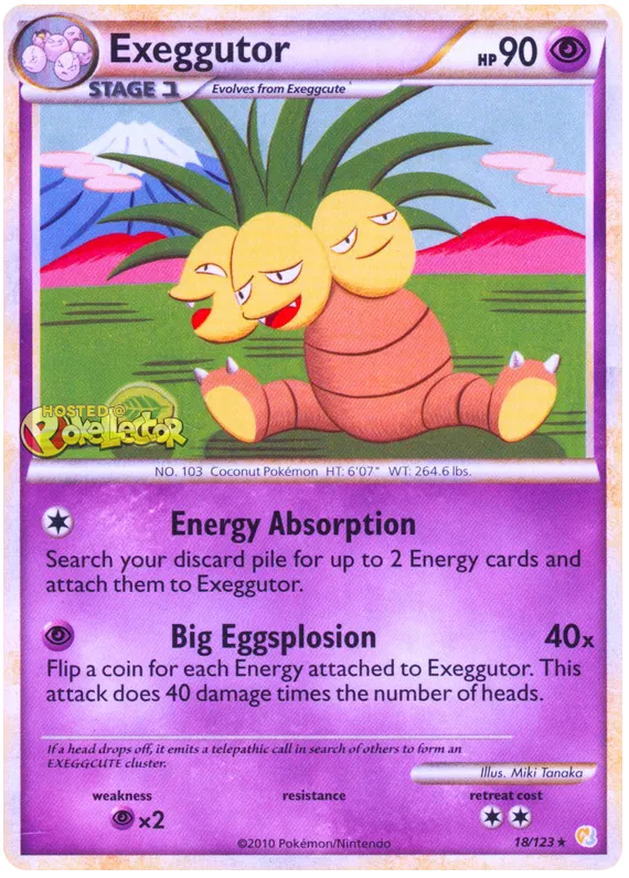 Exeggutor - HeartGold SoulSilver #18