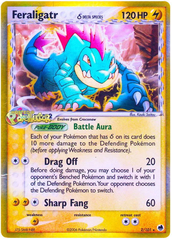 Feraligatr  (delta species) - EX Dragon Frontiers #2