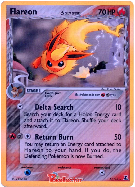 Flareon  (delta species) - EX Delta Species #5