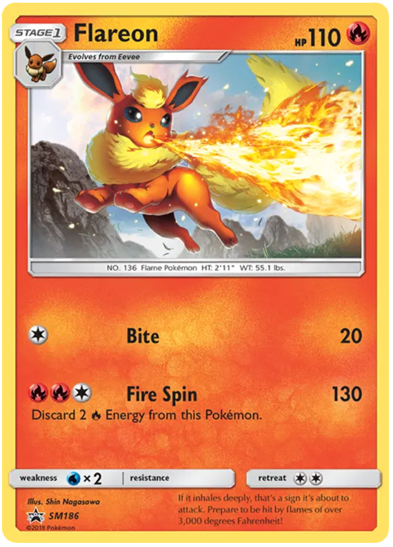 Flareon - Sun & Moon Promos #186