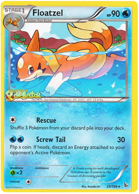 Floatzel - XY Flashfire #29